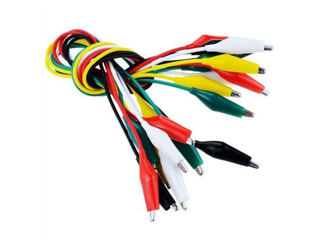 Details about   10 Pcs Double Ended Alligator Crocodile Clips Test Lead Jumper Wires Colorful # 