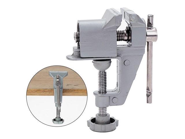 Mini Table Vice Aluminium Alloy Screw Bench Vise for Craft Mould Fixed Tool JD