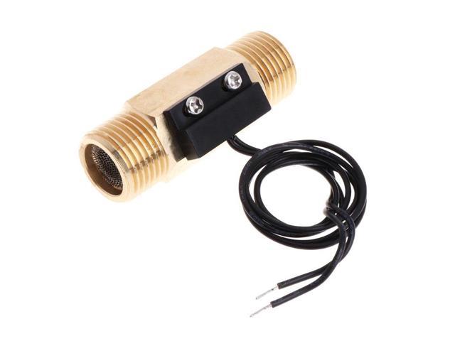 Dc 250v G1 2 Water Flow Sensor Switch Meter Copper Liquid Flow Switch Dn15 70w 0615 Newegg Com