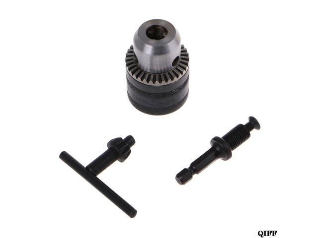 3 8 24unf 1 5 10mm Drill Chuck Driver Converter Quick Connect Impact Drivers Hex Shank With Key May28 Newegg Com