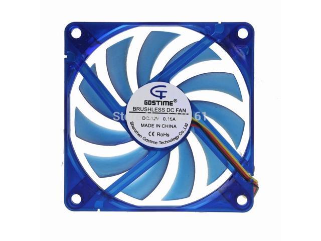 3Pin 80mm 80x80x10mm 8CM DC 12V Brushless PC Computer CPU Cooler Cooling Fan