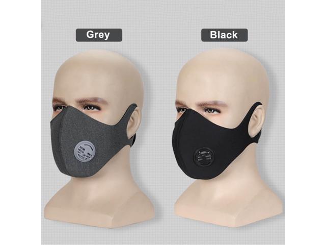 Pm2 5 Black Grey Workout Fitness Mask Anti Fog Dust Proof Mask