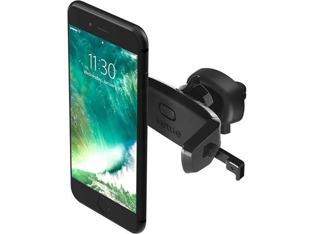 iOttie Easy One Touch Mini Air Vent Car Mount Holder Cradle for iPhone Xs Max R 8 Plus 7 Samsung Galaxy S10 E S9 S8 Plus Edge, Note 9 & Other Smartphone