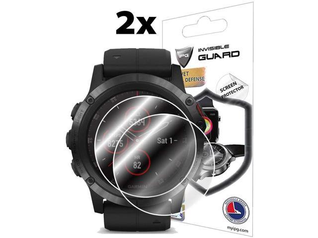 IPG for Garmin Fenix 5X Plus (51MM) (2X) Smartwatch Screen Protector  Invisible Ultra HD Clear Film Anti Scratch Skin Guard -  Smooth/Self-Healing/Bubble -Free - Newegg.com