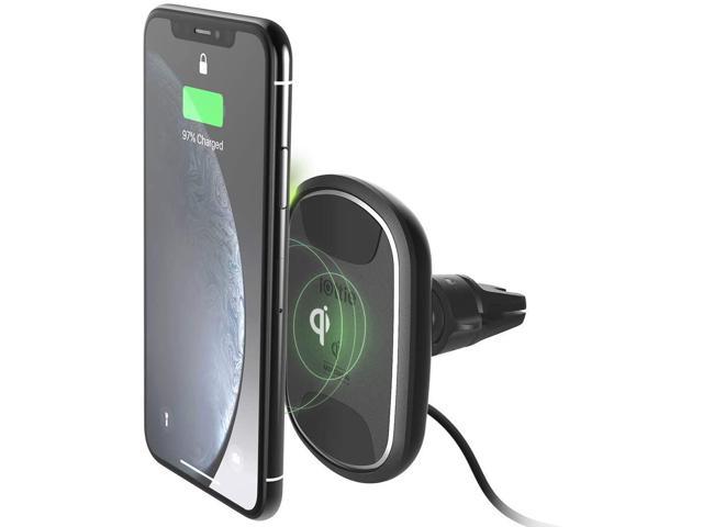 iOttie iTap 2 Wireless Magnetic Qi Wireless Charging Air Vent Mount || Compatible with IPhone XS XR X Max Samsung S10 S9  + Smartphones | + Dual Car Charger