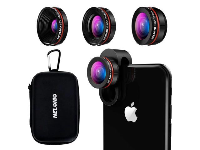 Pardon Isoleren parlement NELOMO Universal Professional HD Camera Lens Kit for Compatible with IPhone  XR XS X/8/7Plus/7/6sPlus/6s, Samsung S9 Plus and Other Cellphones ( Fisheye  Lens, Super Wide Angle Lens, Super Macro Lens) - Newegg.com
