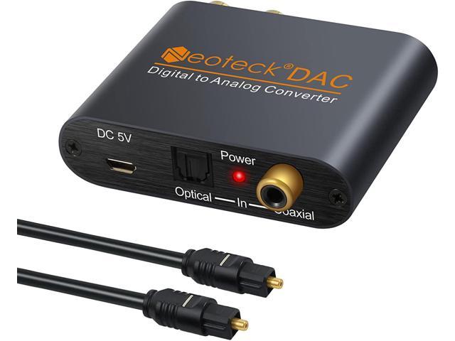 Rely on role Munching Neoteck DAC Converter Digital SPDIF Coaxial Toslink to Analog Stereo L/R  RCA 3.5mm Jack
