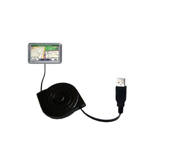 USB Power Port Ready Design and uses TipExchange Gomadic Compact and Retractable USB Charge Cable for Garmin InReach Mini 