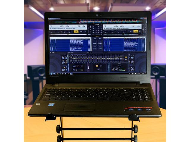 Works for Laptops Gaming Home or Office Controllers and CD Players Anti-Slip Design Portable DJ Laptop Stand Riser with Adjustable Height