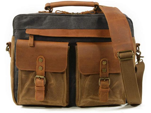 leather work briefcase