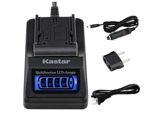 Kastar LCD Quick Charger with Car Adapter & USB Output Compatible with Canon BP-970 BP-970G BP-975 BP-945 BP-950G BP-955 XH-G1 HDV XH-G1S XH-G1S HD XL-H1A XL-H1S XL-H1S HD XL-1 XL-1S XL-2 XH-A1SE HDV 