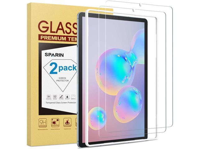 SPARIN 9H Hardness Tempered Glass Screen Protector for Samsung Galaxy Tab S6 10.5 Inch with S Pen Compatible Galaxy Tab S6 Screen protector, Bubbles-free 2-pack