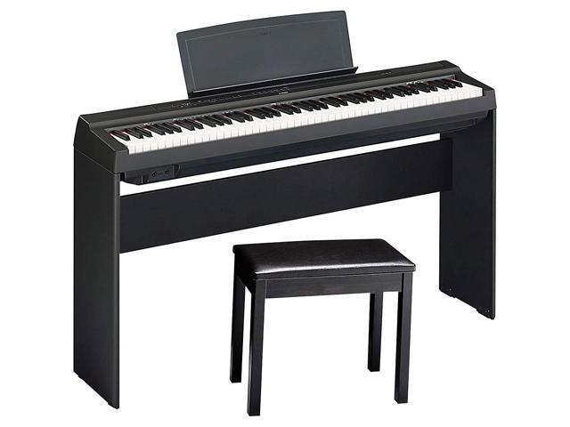 Yamaha P 125blb Digital Piano With Wooden Stand And Bench Black