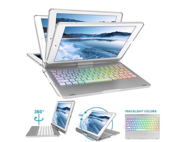 iPad Keyboard Case for iPad 10.2 2019 360 Rotatable iPad 7th Generation Case with Keyboard iPad Pro 10.5 2017 Backlit iPad Air 10.5 2019 White iPad Air 3rd Generation Wireless 