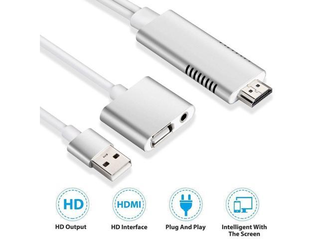 Analytisk Analytisk at ringe Lightning to HDMI Cable for IOS Android 3-in-1 Lightning / Micro USB /  Type-C to HDMI Adapter 1080P Digital AV Adapter HDTV MHL Cable Support  iPhone iPad Android Smartphones on HDTV Projector