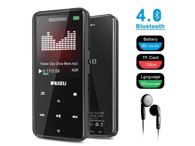 Voice Recorder Text Reading Wired Headphones Included 16GB Bluetooh Music Player 2.4 Large Screen Hi-Fi Stereo Sound Music Player with Touch Buttons Support FM Radio Video Play MP3/MP4 Player 