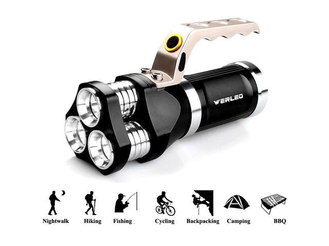 Rechargeable Searchlight LED Handheld Flashlight Torch Spot Light Camping Hiking