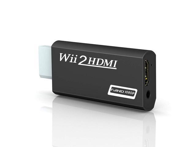 Wii To Hdmi Adapter 1080p 7p Connector With 3 5mm Audio Jack Hdmi Output Compatible With Nintendo Wii Wii U Hdtv Monitor Supports All Wii Display Modes 480p Ntsc 480i Newegg Com