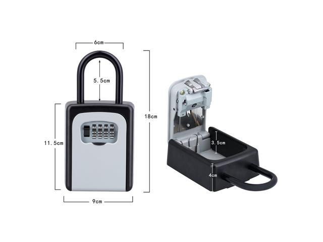 4 Digit Combination Password Safety Key Box Lock Padlock Storage Keys Box 
