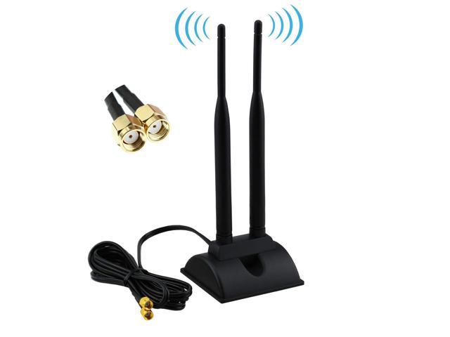 2.4GHz WiFi 5dBi Antenna,SMA Male Connector for WiFi Adapter Booster Repeater AP 