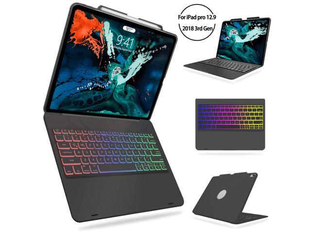 iPad Pro 12.9 Keyboard Case 2018 3rd Gen Werleo Protective Ultra Slim Hard  Shell Folio Stand Smart Cover with Multicolor Backlit Wireless Bluetooth  Keyboard for iPad Pro 12.9 2018 - Newegg.com