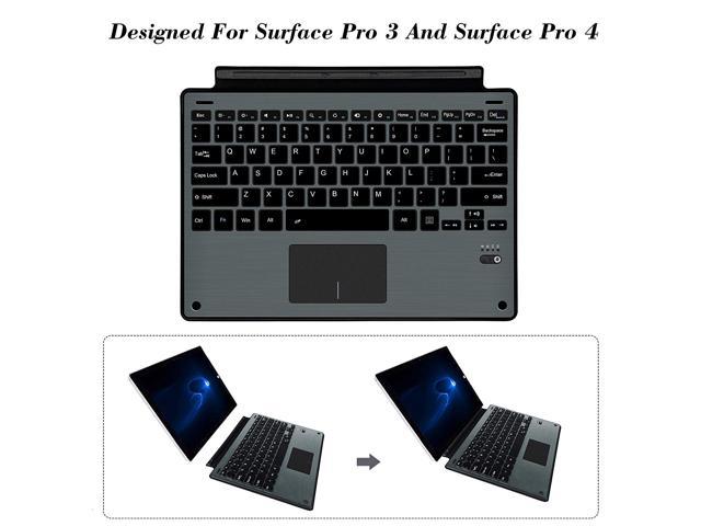 Surface Pro 7 Pro 6 Surface Pro 5 Pro 4 Pro 3 Type Cover Werleo Ultra Slim Wireless Bluetooth Keyboard With Trackpad Surface Keyboard Built In Rechargeable Battery Newegg Com