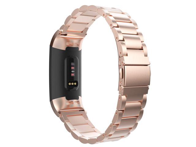 3 SE US Women Bling Stainless Loop Band Strap Bracelet For Fitbit Charge 3 