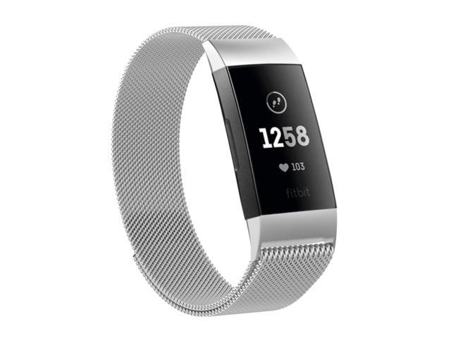 Premium Stainless Steel Band Strap Adjustable X-Link Wrist for Fitbit Charge 3 