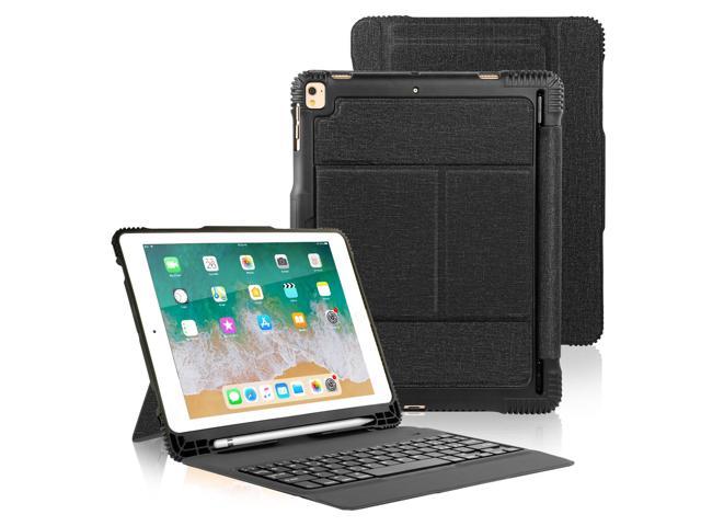 iPad Pro 10.5 / iPad Air 3rd Gen Keyboard Case with Pencil Holder, Detachable Bluetooth Keyboard with Shockproof Heavy Duty Full-body Protective Case for iPad Pro 10.5 / iPad Air 10.5 3rd Gen 2019