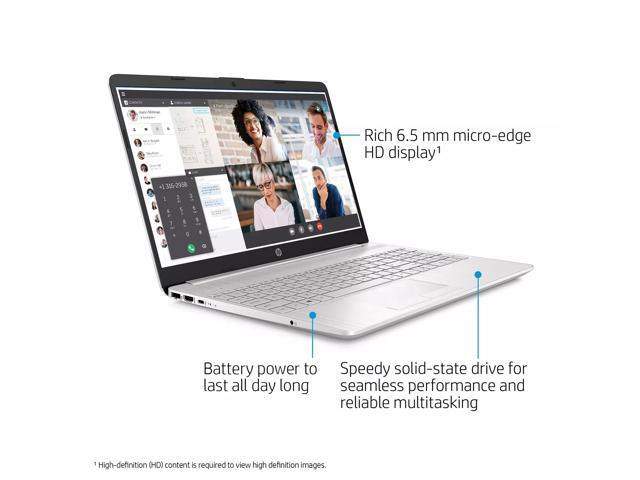 HP 15.6" Customized Thin and Light Laptop | 10th Gen Quad-Core Intel Core i5-1035G1 | 20GB DDR4 RAM 1024GB SSD | Full HD Nano-Edge Display | Backlit Keyboard | Windows 10 | Silver