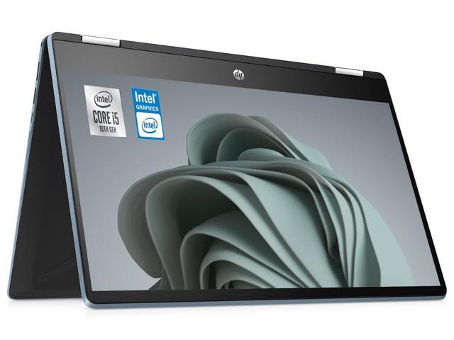 HP Pavilion 14" X360 2-in-1 Touch Screen Customized Laptop | 10th Gen Quad-Core Intel Core i5-1035G1 | 8GB DDR4 RAM 512GB SSD | Full HD (1920 x 1080) Nano-Edge Display | Windows 10 | Blue