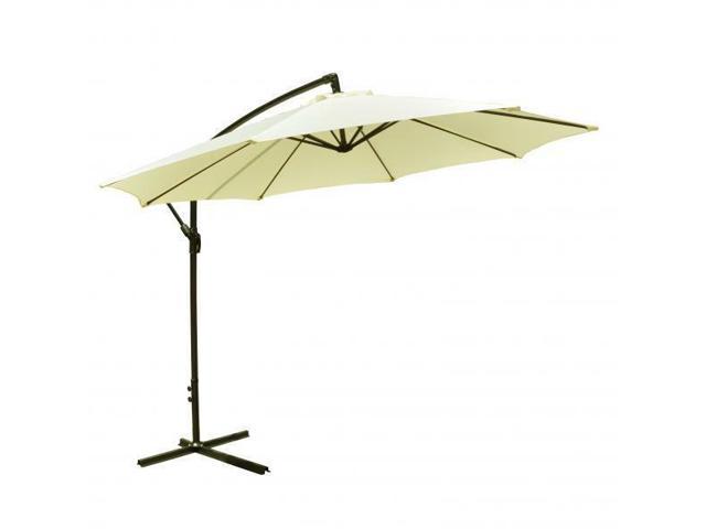 New 10 Patio Umbrella Offset Hanging Umbrella Outdoor Market Umbrella D10 Newegg Com