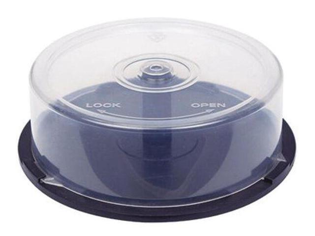 4 Pieces Of 25 Disc Capacity Cakebox Cd Dvd Plastic Storage Containers Spindles Newegg Com
