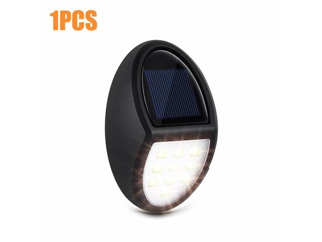 1-4PCS Solar Powered Fence Deck Lights Wall Step Stairs T1Y5 Lamp Garden I3M6