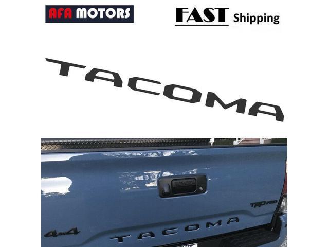 EAG Insert Letters 2016-2018 Toyota Tacoma Rear Tailgate Matte Black ABS Plastic