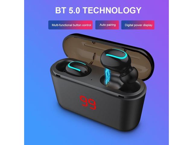 Hbq Q32 Tws Earbuds Bluetooth 5 0 Wireless Headphones Stereo Earphone Sport Headset Hands Free With Mic Charging Box With Digital Display Newegg Com