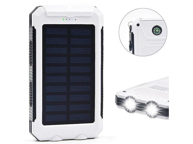 New 2000000mAh Portable Solar Power Bank Backup Battery Charger for Mobile Phone 