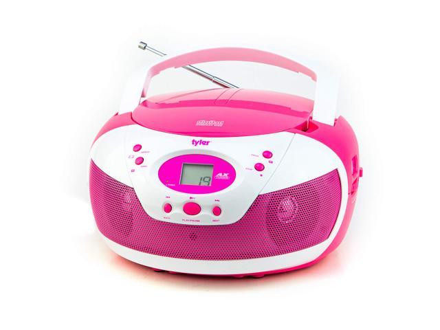 Tyler Portable Stereo CD Player AM//FM Radio Aux /& Headphone Jack Line In