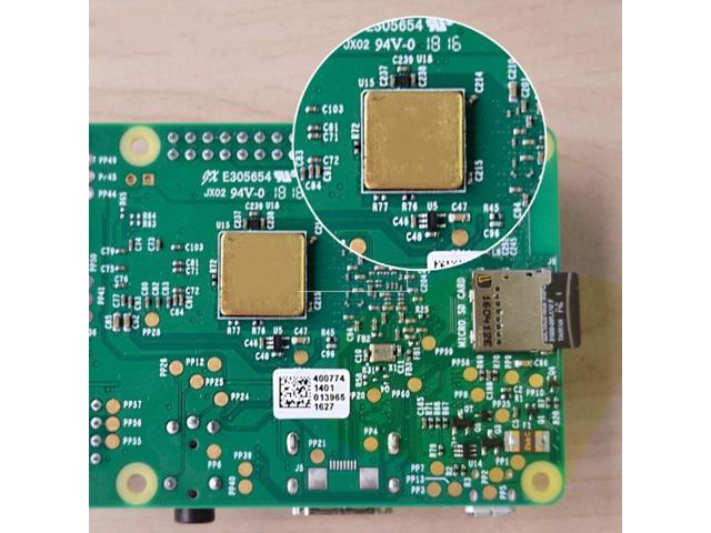 ASHATA Raspberry Pi Heatsink,3PCS Copper Heatsink Cooling Kit for Raspberry Pi 3 Model B/B+ 