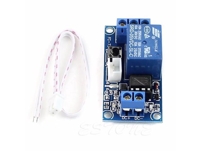 12V 1 Channel Latching Relay Module with Touch Bistable Switch MCU Control 