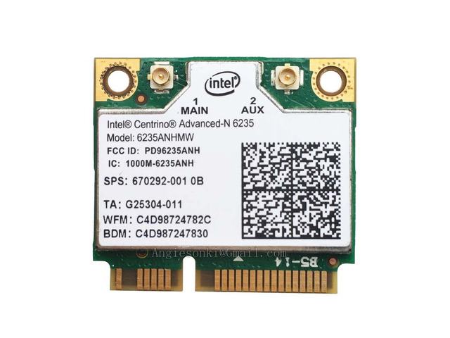 6235ANHMW SPS 670292-001 6235AN + BLUETOOTH 4.0 PCIE 802.11agn 300mbps ...