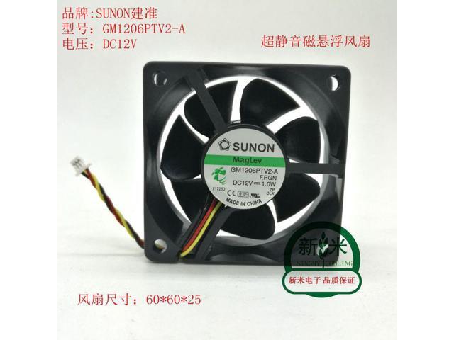 1 pcs Sunon Fan GM1206PTV2-A DC 12 V 1.0 W 6025 6 cm 3 Pin