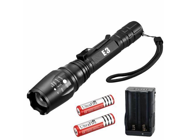 990000Lumens Super Bright Police Zoomable LED Rechargeable Flashlight Torch/Lamp 
