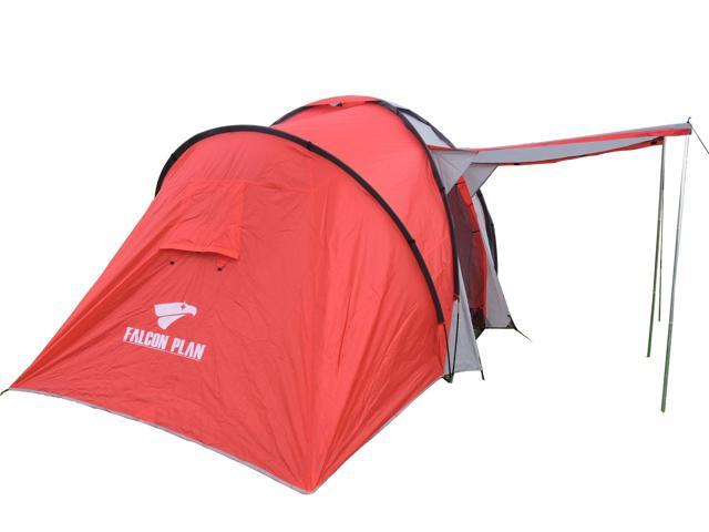 Large Tall Red Walk In Cabin Tent 6 Person 3 Room 14 X 7 X