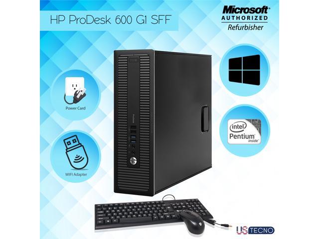 Refurbished Hp Prodesk 600 G1 Sff Desktop Computer Intel Pentium G32 3 0ghz 8gb Ram 160gb Hdd Dvd Windows 10 Home New Free Keyboard Mouse Power Cord Newegg Com