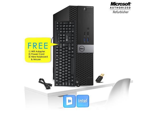 Refurbished: Dell Business PC desktop 5040 SFF Computer intel Core i5 6th  Gen 6500 Upto  Ghz 16GB RAM 256GB SSD Windows 10 Home- 64 Bit New Wired  KB , Mouse, 2