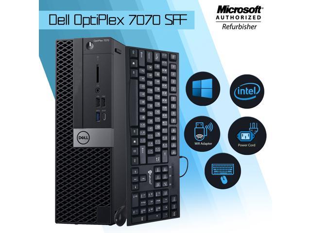 Refurbished: 2020 Model - Dell OptiPlex 7070 SFF Professional Desktop Intel  i7 -9700 @  (Upto  Ghz) 16GB Memory 512GB SSD HDMI / Win 10 Home  / Free Keyboard & Mouse with Wifi Adapter 