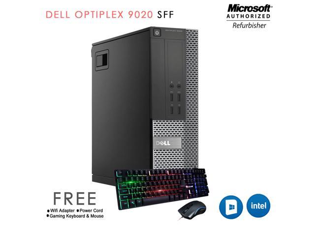 Refurbished: Best offer in Dell Desktop computer 9020 SFF Core i5 4th Gen  4570 -(Upto  Ghz) 8GB Memory 480GB SSD With / Gaming Keyboard & Mouse /  Windows 10 Home -64 Bit WiFi Adapter 