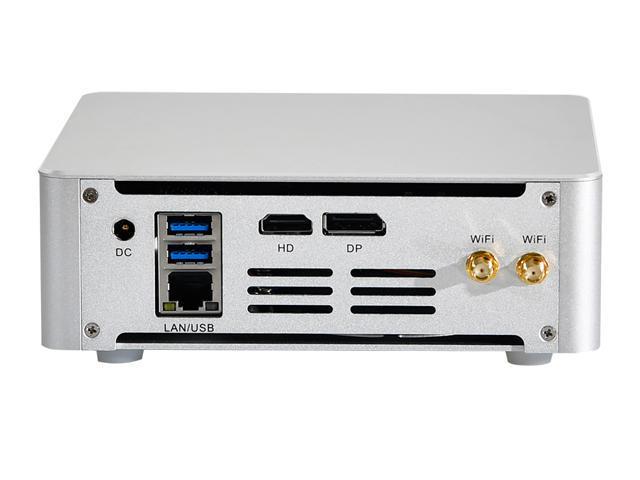 4K Mini PC, Intel Quad Core I5 7300HQ, HUNSN BM21, Desktop Computer,  Server, Windows 11 Pro or Linux Ubuntu, AC WiFi, BT, DP, HDMI, 6 x USB3.0, 