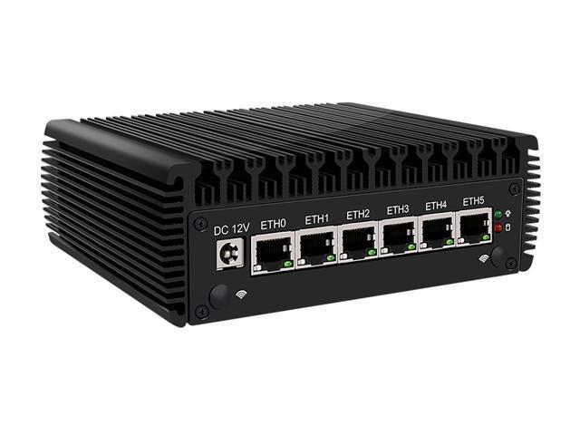 Micro Firewall Appliance, Intel Celeron N5105, HUNSN RJ05f, Mini PC,  pFsense Plus, Mikrotik, OPNsense, VPN, Router PC, AES-NI, 6 x Intel 2.5GbE 